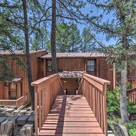 Forested Ruidoso Condo With Deck And Fireplace! Exterior photo